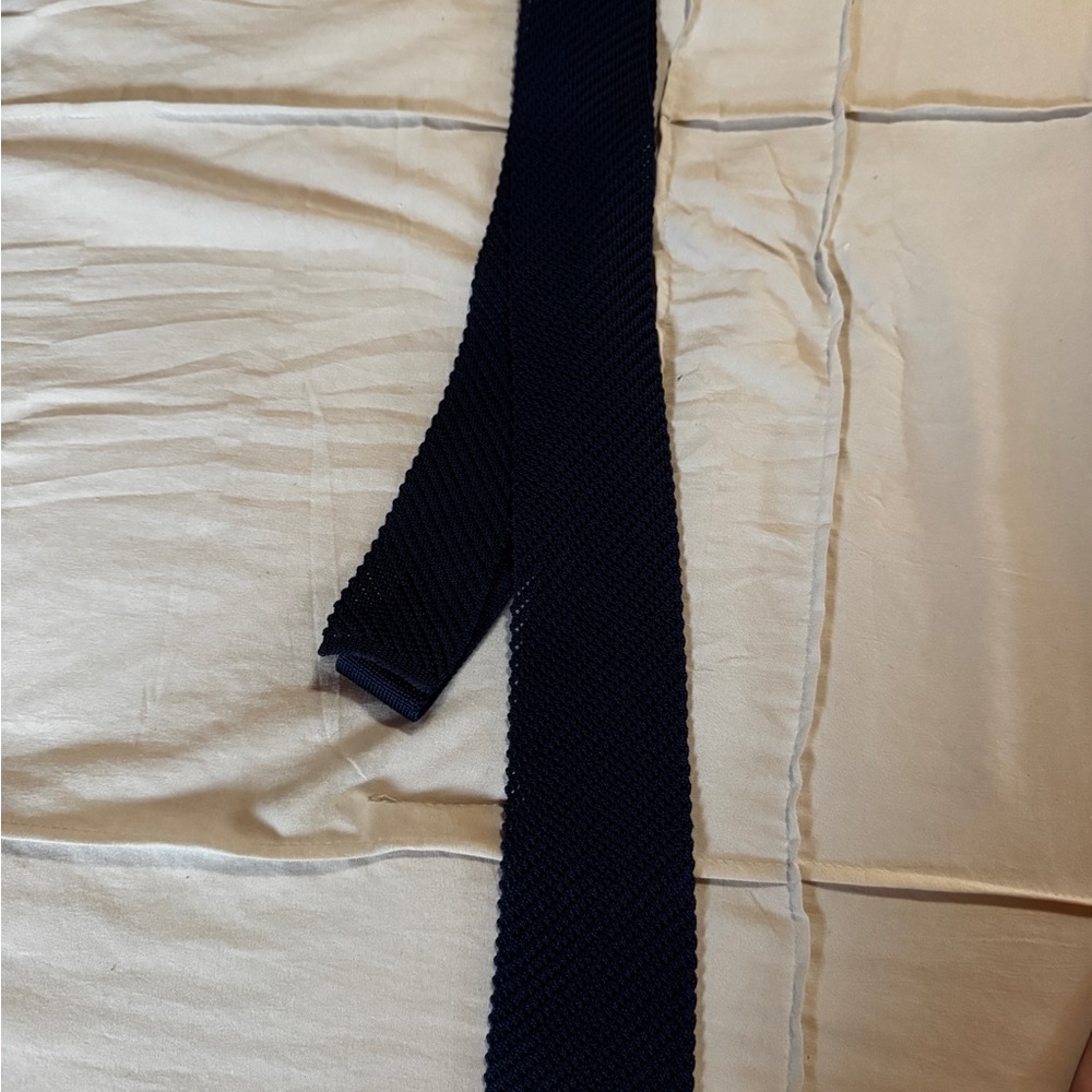 Brioni Dark Blue Silk Tie